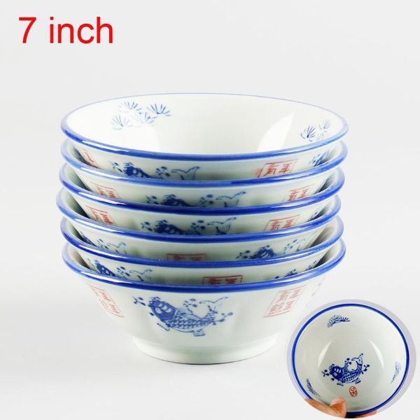 bowls for restaurants household tableware kitchen celadon thick anti-scald 7 inch fish blue and white porcelain rice noodle bowl
bowls for restaurants household tableware kitchen celadon thick anti-scald 7 inch fish blue and white porcelain rice noodle bowl