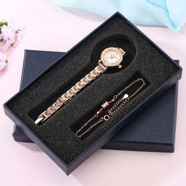 wristwatches fashion trend women's quartz watch set gift box women bracelet small and exquisite design, Slivery;brown
wristwatches fashion trend women's quartz watch set gift box women bracelet small and exquisite design, Slivery;brown