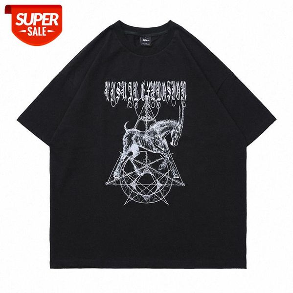 american high street old retro print t-shirt loose dark magic array demon short-sleeved tee male #au7b, White;black
american high street old retro print t-shirt loose dark magic array demon short-sleeved tee male #au7b, White;black