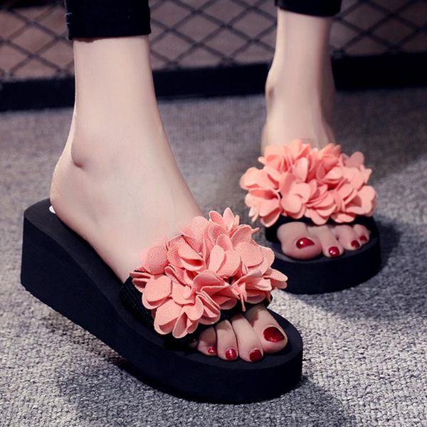 women's shoes ladies flower outdoor fashion leisure beach wedge slip on slippers non-slip platform summer home shoe, Black
women's shoes ladies flower outdoor fashion leisure beach wedge slip on slippers non-slip platform summer home shoe, Black