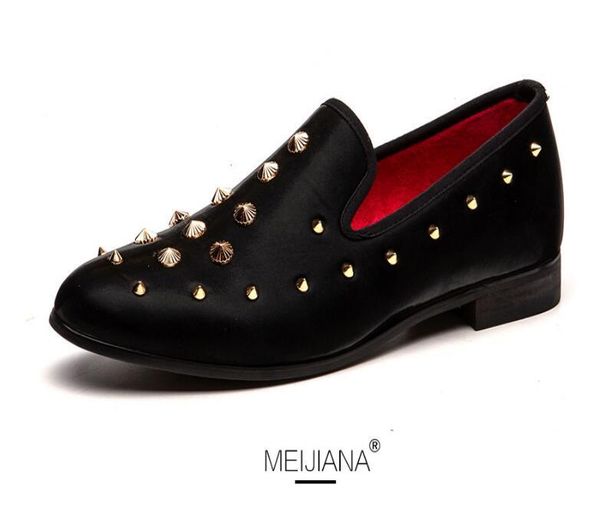 dress shoes arrival men's fashion casual gold/black glitter leisure slip on rivets loafers man party weeding
dress shoes arrival men's fashion casual gold/black glitter leisure slip on rivets loafers man party weeding