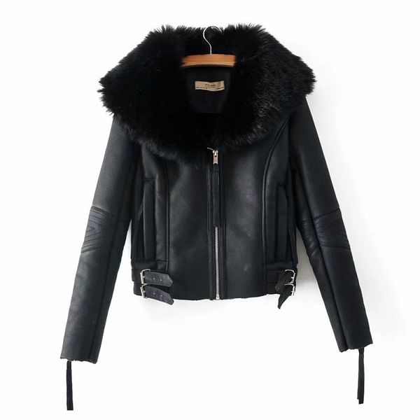 women's leather & faux finger short women jackets 2021 winter streetwear black pocket pu jas casual girls'jackets
women's leather & faux finger short women jackets 2021 winter streetwear black pocket pu jas casual girls'jackets