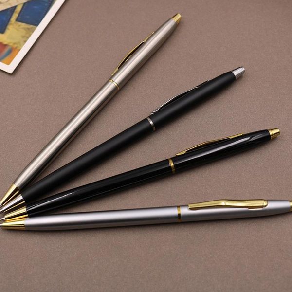 ballpoint pens metal signing pen stainless steel rod rotating 0.5mm ballpen school office supplies stationery df, Blue;orange
ballpoint pens metal signing pen stainless steel rod rotating 0.5mm ballpen school office supplies stationery df, Blue;orange