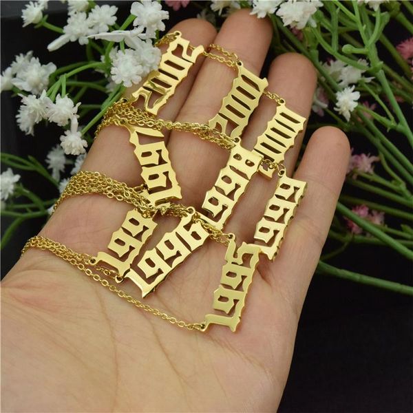 pendant necklaces wholesale 10pcs mix 1970-2021 birth year necklace stainless steel number for women collier femme minimalist jewelry, Silver
pendant necklaces wholesale 10pcs mix 1970-2021 birth year necklace stainless steel number for women collier femme minimalist jewelry, Silver
