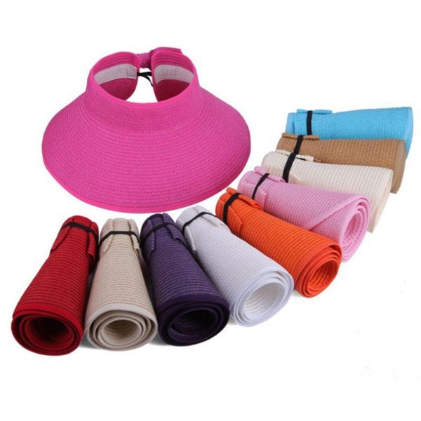 wide brim hats 8 colors women summer foldable open straw sun hat bowknot back adjustable breathable uv-protection beach visor cap, Blue;gray
wide brim hats 8 colors women summer foldable open straw sun hat bowknot back adjustable breathable uv-protection beach visor cap, Blue;gray