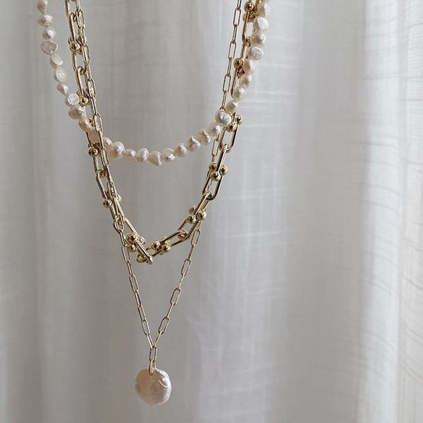 necklaces french vintage irregular freshwater gold plated chunky link chain layered for women ladies pearl necklace y1, Silver
necklaces french vintage irregular freshwater gold plated chunky link chain layered for women ladies pearl necklace y1, Silver