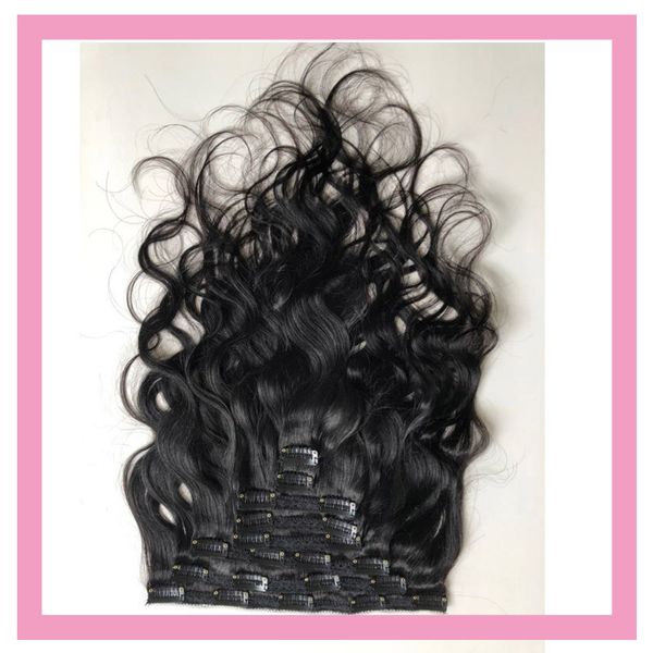 peruvian human hair clip in hair extensions body wave natural color 100g/piece clips on, Black;brown
peruvian human hair clip in hair extensions body wave natural color 100g/piece clips on, Black;brown