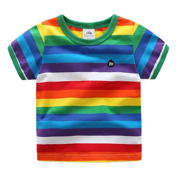 summer fashion 2 3 4 5 6 7 8 9 10 years colourful handsome stripe kids baby boys girls rainbow short sleeve cotton t shirt 210414, Blue
summer fashion 2 3 4 5 6 7 8 9 10 years colourful handsome stripe kids baby boys girls rainbow short sleeve cotton t shirt 210414, Blue