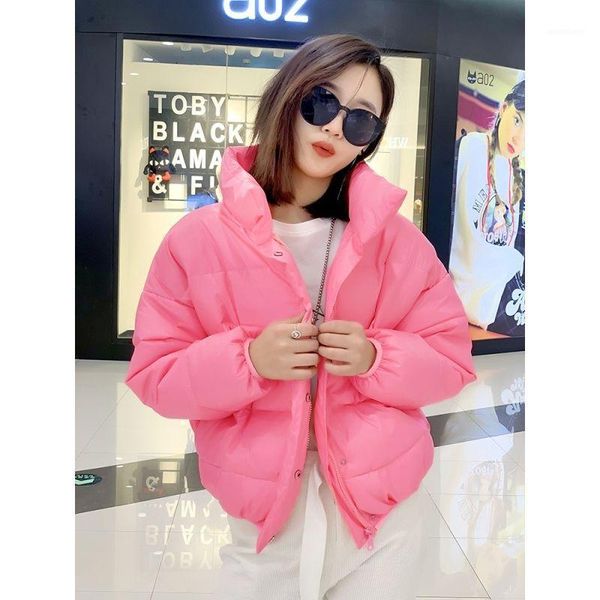 women's down & parkas 2021 women winter fashion warm stand collar female solid color zipper coats ladies short loose cotton-padded jack, Black
women's down & parkas 2021 women winter fashion warm stand collar female solid color zipper coats ladies short loose cotton-padded jack, Black