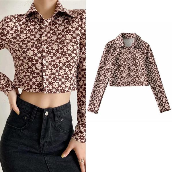 women's hoodies & sweatshirts retro style printed long-sleeved lapel shirt season cropped top, Black
women's hoodies & sweatshirts retro style printed long-sleeved lapel shirt season cropped top, Black