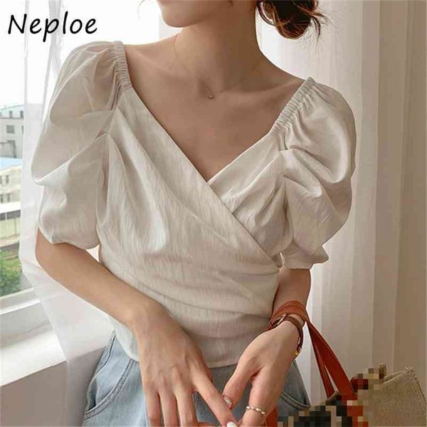 elegant puff sleeve women blouses summer v-neck lace up short shirts solid casual chiffon blusas femme 1d968 210422, White
elegant puff sleeve women blouses summer v-neck lace up short shirts solid casual chiffon blusas femme 1d968 210422, White