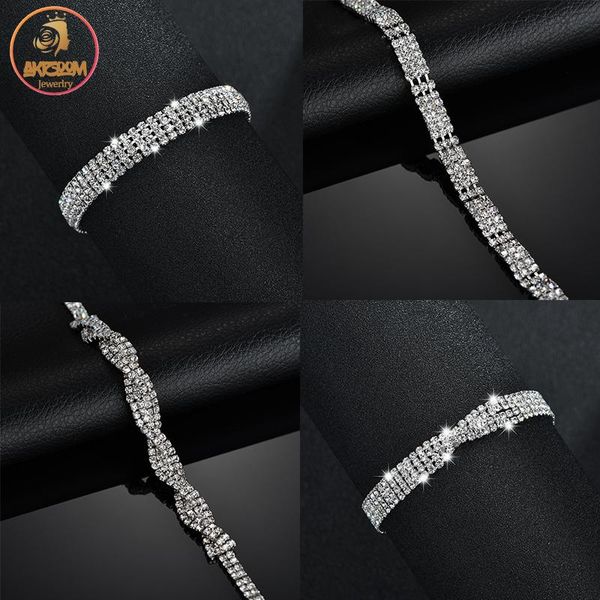 link, chain akizoom full of diamonds bracelet link stainless steel rhinestone for women charm wrist birthday party jewelry gift, Black
link, chain akizoom full of diamonds bracelet link stainless steel rhinestone for women charm wrist birthday party jewelry gift, Black