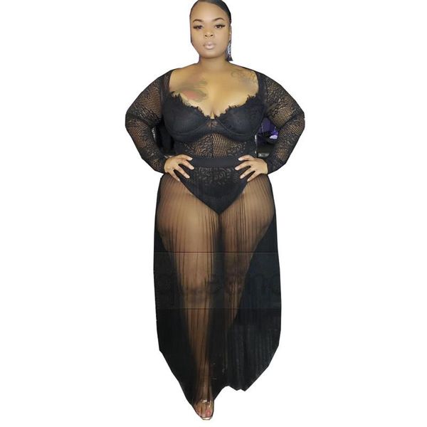 casual dresses autumn womens dress lace v-neck ladies mesh hook flower long sleeve straight type floor length plus size, Black;gray
casual dresses autumn womens dress lace v-neck ladies mesh hook flower long sleeve straight type floor length plus size, Black;gray