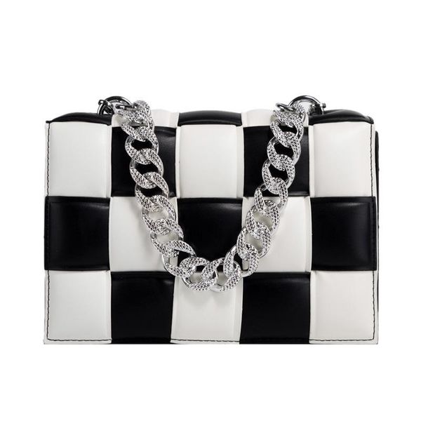 evening bags pu leather woven handbags metal chain shoulder for women lady crossbody bag casual travel
evening bags pu leather woven handbags metal chain shoulder for women lady crossbody bag casual travel