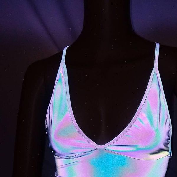 women reflective womens camis crop night club wear buckles festival bralette bralet bra bustier vest camisole, White
women reflective womens camis crop night club wear buckles festival bralette bralet bra bustier vest camisole, White