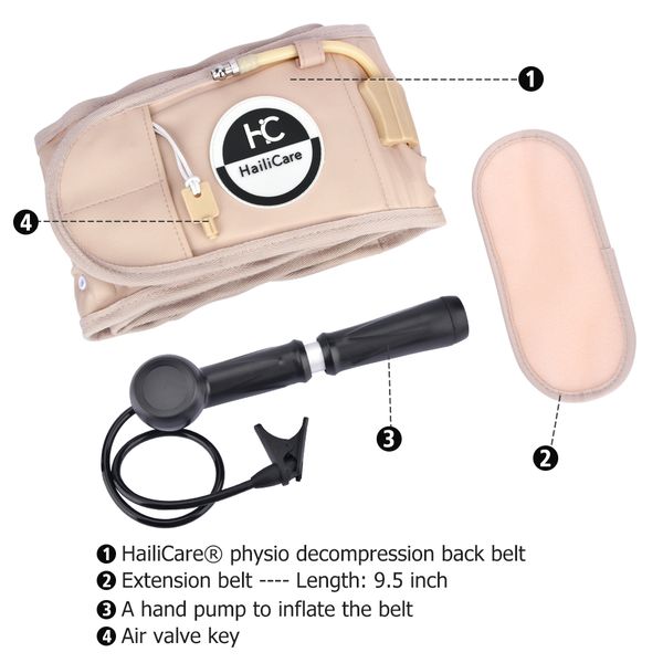 spinal air traction belt decompression lumbar support waist brace back pain relief inflatable waist protector physiotherapy perfections