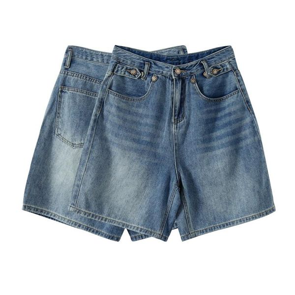 women's shorts chic denim waist summer 2021 fashion casual pantalones cortos mujer short jeans female k941, White;black 
women's shorts chic denim waist summer 2021 fashion casual pantalones cortos mujer short jeans female k941, White;black