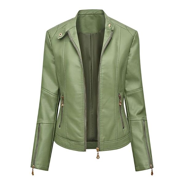 women's leather & faux jackets fashion 2021 winter pu coats slim keeps warm long sleeve zipper coat thick female clothing, Black
women's leather & faux jackets fashion 2021 winter pu coats slim keeps warm long sleeve zipper coat thick female clothing, Black