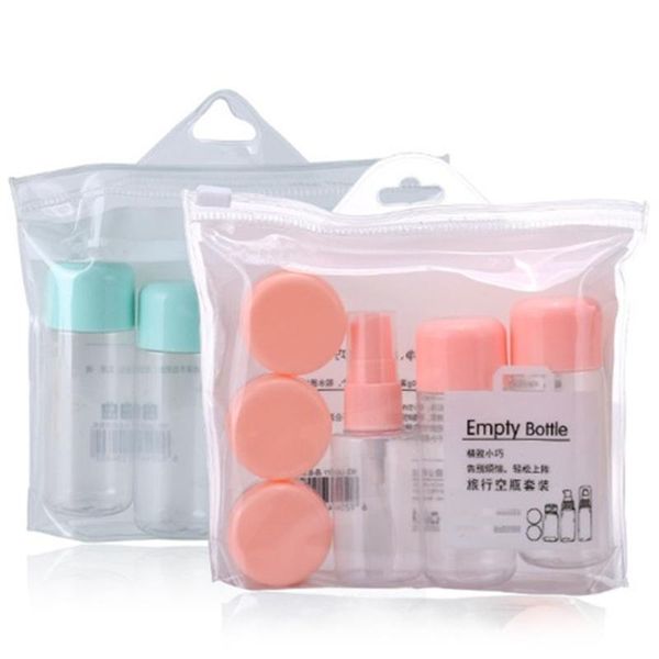 toiletry kits 8pcs/set travel plastic transparent refillable bottles mini makeup lotion perfume spray bottle cream container empty
toiletry kits 8pcs/set travel plastic transparent refillable bottles mini makeup lotion perfume spray bottle cream container empty