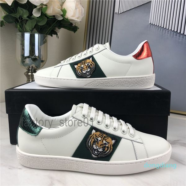 men women sneaker casual shoes snake chaussures leather sneakers ace embroidery stripes shoe walking sports trainers tiger, Black
men women sneaker casual shoes snake chaussures leather sneakers ace embroidery stripes shoe walking sports trainers tiger, Black