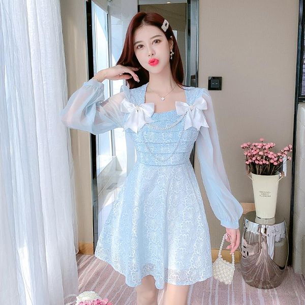 casual dresses french cute puff dress design sense bowknot beaded tassel square neck elegant vestido sleeve blue sweet floral petite, Black;gray
casual dresses french cute puff dress design sense bowknot beaded tassel square neck elegant vestido sleeve blue sweet floral petite, Black;gray