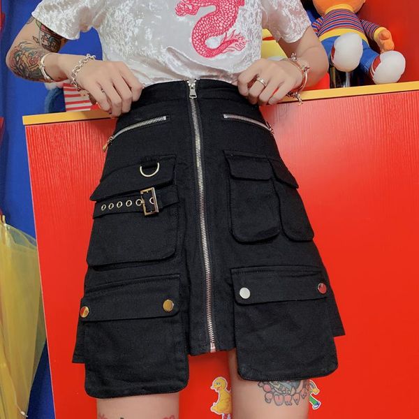 skirts european and american soil cool jumping dido pocket zipper buckle wrap hip half skirt a short black
skirts european and american soil cool jumping dido pocket zipper buckle wrap hip half skirt a short black