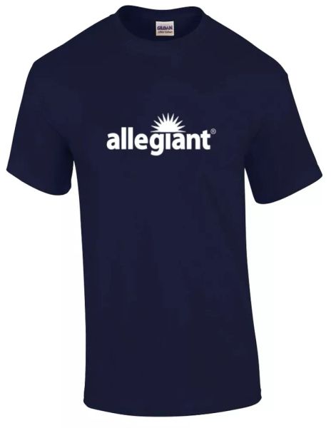 allegiant airline white logo us aviation travel cotton navy blue t-shirt, White;black
allegiant airline white logo us aviation travel cotton navy blue t-shirt, White;black