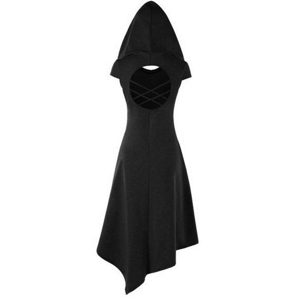 women's hoodies & sweatshirts halloween hoodie dress hollowing out cloak medieval costume witch wicca vampire, Black
women's hoodies & sweatshirts halloween hoodie dress hollowing out cloak medieval costume witch wicca vampire, Black