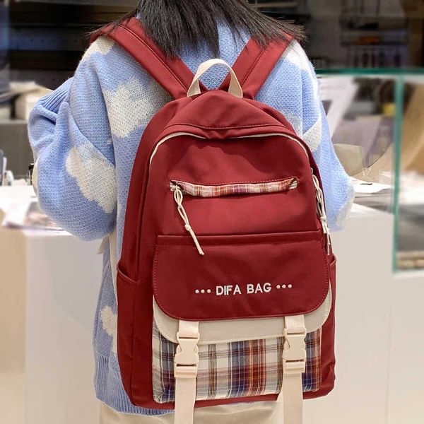 backpack embroidered with water nylon female rucksack chess fivela korean girl's travel bag
backpack embroidered with water nylon female rucksack chess fivela korean girl's travel bag