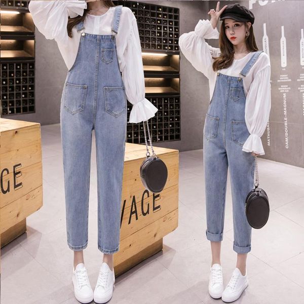 women's jeans woman pants denim suspender women loose 2021 autumn pantalones vaqueros mujer, Blue
women's jeans woman pants denim suspender women loose 2021 autumn pantalones vaqueros mujer, Blue
