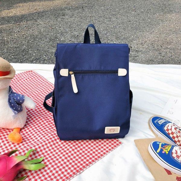 backpack college style literary girl with a sense of vintage, simple student schoolbag all-match solid color
backpack college style literary girl with a sense of vintage, simple student schoolbag all-match solid color