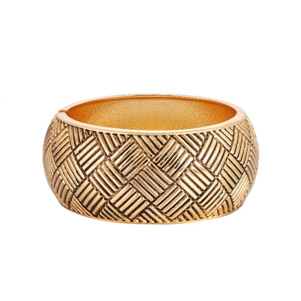 old style wide-brimmed bangle bracelet fashion retro cross herringbone bracelets personality wrist drum shape boutique decoration jewelry gi, Black
old style wide-brimmed bangle bracelet fashion retro cross herringbone bracelets personality wrist drum shape boutique decoration jewelry gi, Black