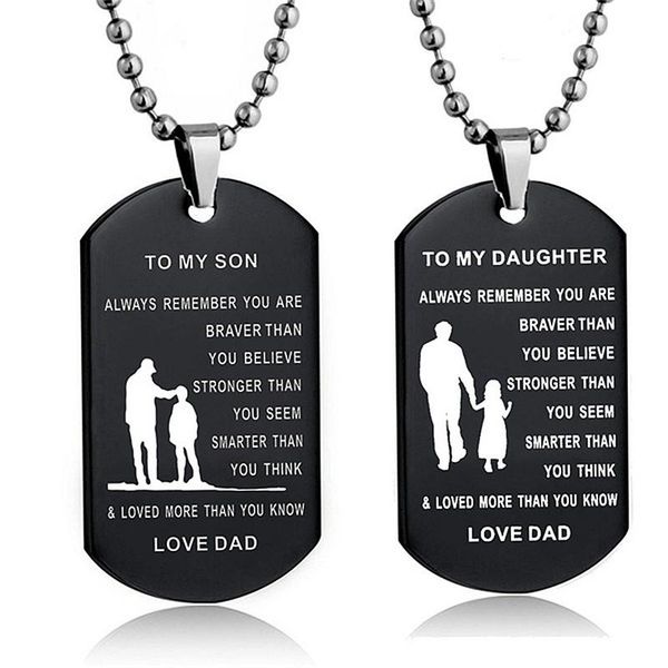 pendant necklaces stainless steel to my son/daughter military necklace metal lettering inspirational love gifts from dad, Silver
pendant necklaces stainless steel to my son/daughter military necklace metal lettering inspirational love gifts from dad, Silver