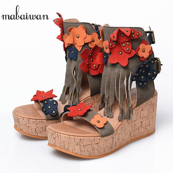 mabaiwan casual women shoes genuine leather summer sandals platform wedges high heel woman rivet breathable peep-toe pumps, Black
mabaiwan casual women shoes genuine leather summer sandals platform wedges high heel woman rivet breathable peep-toe pumps, Black