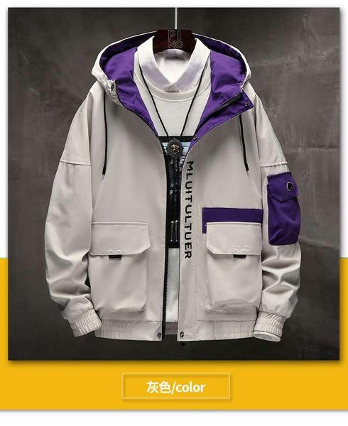 men's harajuku style hooded jacket all-match trendy handsome casual jackets, Black;brown
men's harajuku style hooded jacket all-match trendy handsome casual jackets, Black;brown