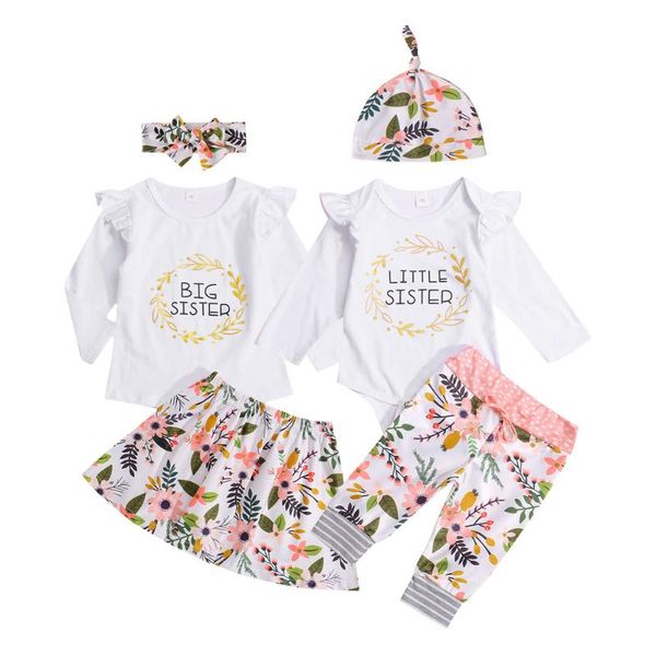 family matching outfits baby girl clothes sets sister bodysuit romper pants skirt 0-6y toddler kids letter floral printed, Blue
family matching outfits baby girl clothes sets sister bodysuit romper pants skirt 0-6y toddler kids letter floral printed, Blue