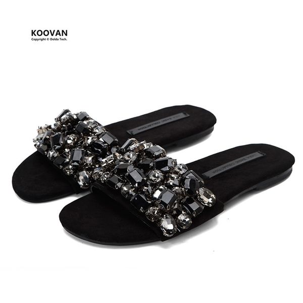 slippers koovan trend slipper summer non-slip flats bottom rhinestone flat with students cool women shoes 210310, Black
slippers koovan trend slipper summer non-slip flats bottom rhinestone flat with students cool women shoes 210310, Black
