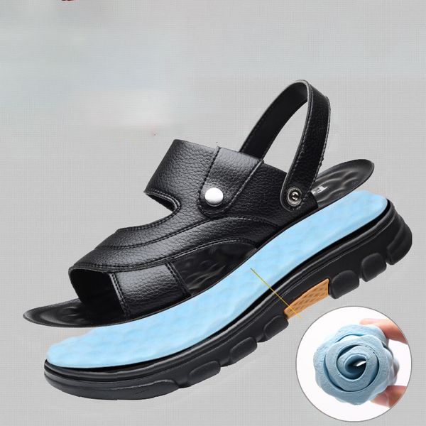 sandals sandálias de couro verão homens ao ar livre respirável sapatos praia flip flops moda interior chinelos slis homem sandálias lisas f3, Black
sandals sandálias de couro verão homens ao ar livre respirável sapatos praia flip flops moda interior chinelos slis homem sandálias lisas f3, Black