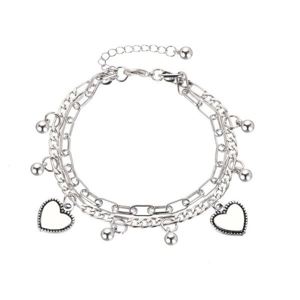 charm bracelets silver plated vintage heart bracelet hip hop double layer chain charms for women couple & bangles m2540, Golden;silver
charm bracelets silver plated vintage heart bracelet hip hop double layer chain charms for women couple & bangles m2540, Golden;silver