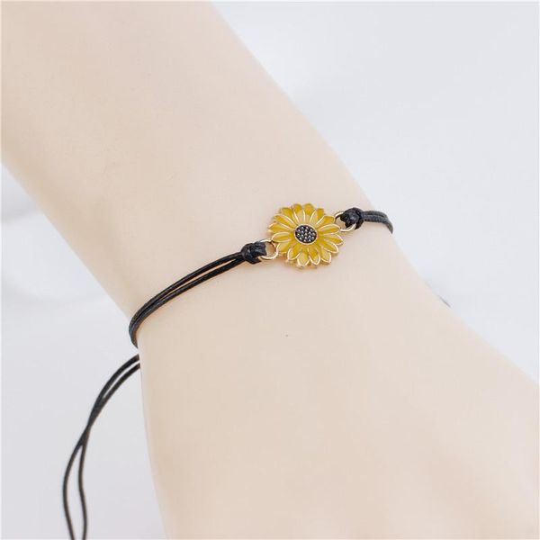 beaded, strands european and american fashion trend sunflower bracelet daisy wax rope woven, Black
beaded, strands european and american fashion trend sunflower bracelet daisy wax rope woven, Black
