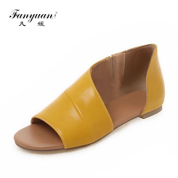 fanyuan plus size 34-46 flats sandals women summer lazy slippers roman style comfort simple peep toe european flat shoes, Black
fanyuan plus size 34-46 flats sandals women summer lazy slippers roman style comfort simple peep toe european flat shoes, Black