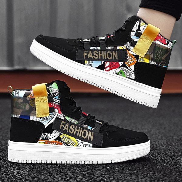 stylish graffiti mens high sneakers printing casual sneakers for men lovers flat platform shoes men spring zapatilla hombre
stylish graffiti mens high sneakers printing casual sneakers for men lovers flat platform shoes men spring zapatilla hombre