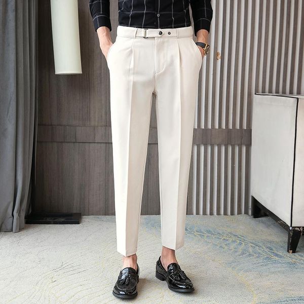 men's suits & blazers multicolor formal suit pants slim fashion society mens dress korean casual straight men trousers 28-36, White;black
men's suits & blazers multicolor formal suit pants slim fashion society mens dress korean casual straight men trousers 28-36, White;black