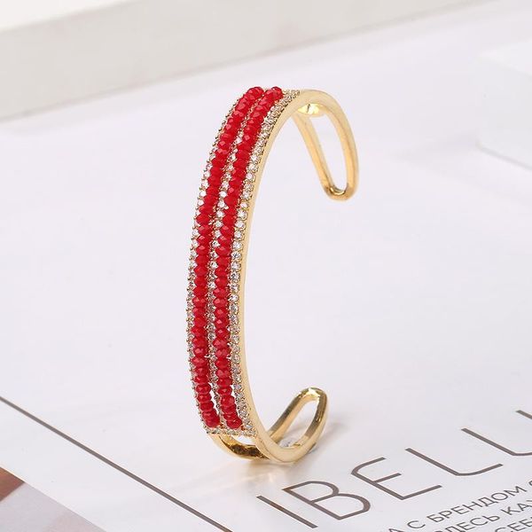 bangle fashion light luxury 3a zircon gold-plated for women exquisite string of beads women's open bracelet wedding jewelry, Black
bangle fashion light luxury 3a zircon gold-plated for women exquisite string of beads women's open bracelet wedding jewelry, Black