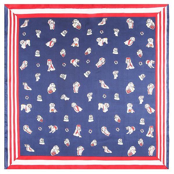 scarves pobing satin silk scarf women solid dog print foulards female neckerchief small bandana square lady headband hijab, Blue;gray
scarves pobing satin silk scarf women solid dog print foulards female neckerchief small bandana square lady headband hijab, Blue;gray