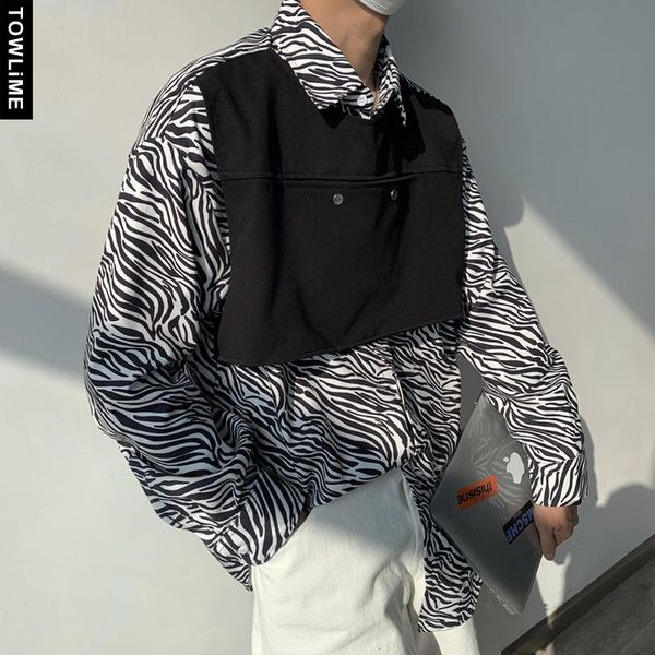 spring autumn mens cool fake two pieces colorblock cargo shirts japanese streetwear retro men long sleeve pullover men's casual, White;black
spring autumn mens cool fake two pieces colorblock cargo shirts japanese streetwear retro men long sleeve pullover men's casual, White;black