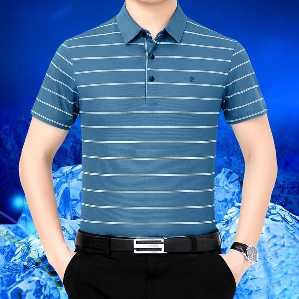men's polos pirkasan silk t-shirt short sleeve loose middle-aged high-end shirt summer dad lapel, White;black
men's polos pirkasan silk t-shirt short sleeve loose middle-aged high-end shirt summer dad lapel, White;black