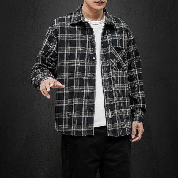 men's polos brand spring autumn long sleeves flannel collar korea style shirt for plaid harajuku clothing 5lbc, White;black
men's polos brand spring autumn long sleeves flannel collar korea style shirt for plaid harajuku clothing 5lbc, White;black