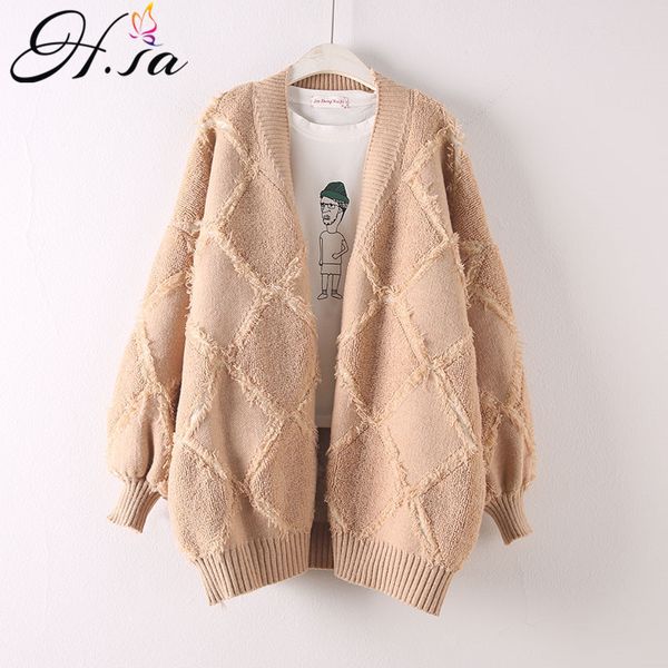 h.sa women warm sweater and v neck latern sleeve geometric knit jacket spring coat long cardigans poncho femme 210417, White;black
h.sa women warm sweater and v neck latern sleeve geometric knit jacket spring coat long cardigans poncho femme 210417, White;black