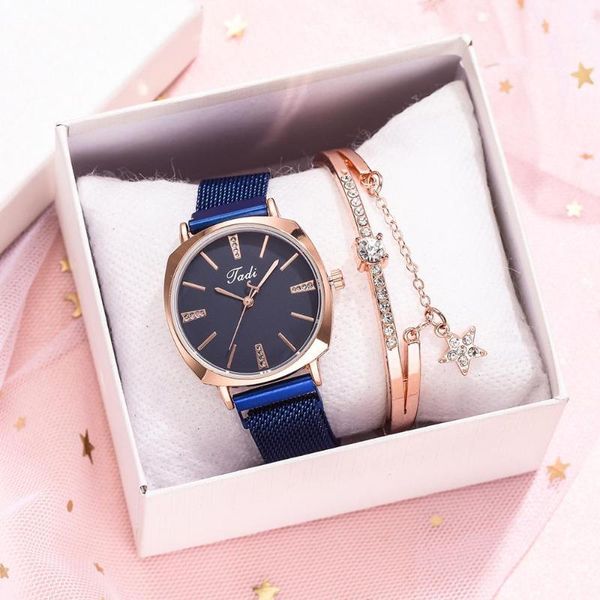 wristwatches women watch fashion wild rhinestones simple magnet buckle quartz luxury ladies geometric bracelet set drop, Slivery;brown
wristwatches women watch fashion wild rhinestones simple magnet buckle quartz luxury ladies geometric bracelet set drop, Slivery;brown